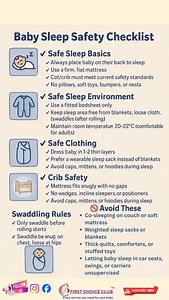 1.3K views · 235 reactions |  Baby Sleep Safety Checklist ✅ Safe...