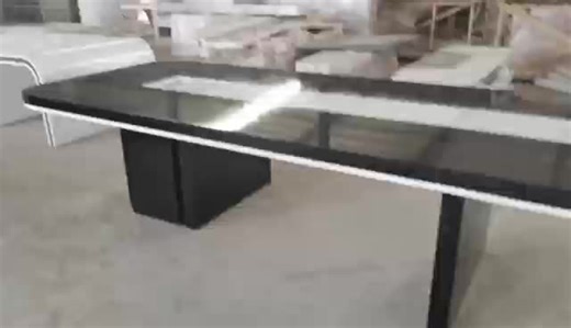 White Conference Large Table and Chair Combination Painted Oval 8 10 12 14 16 People  Conference Room Table Office Painted Desk