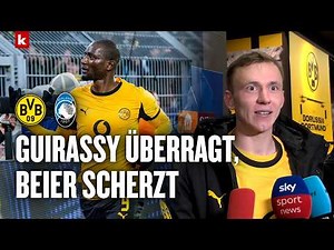 Beier scherzt über Spielzeit, Kovac und Kehl feiern Reggiani, Guirassy überragt | BVB - Atalanta 2:0