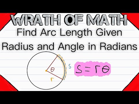 Find Arc Length Given Radius and Angle in Radians | Geometry