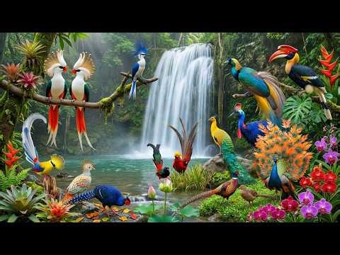 Amazon Bird Life & River Sounds for Relax 🐦🌊🦅🦜🦩🦚 #AnxietyRelief #BirdLife #RiverSounds #FlowingWater