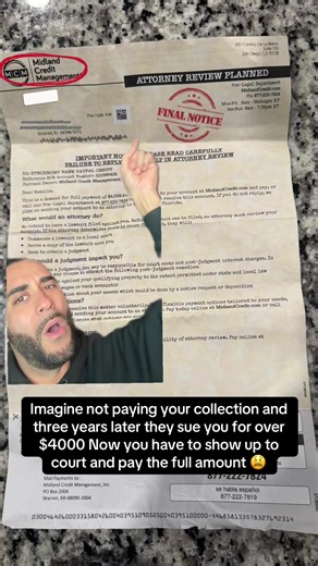 Midland Credit Management will sue you and garnish your paycheck. Have you received letters from midland and need assistance to remove it off? Comment HELP to start. #greenscreen #creditrepair #financialfreedom #fyp #explorepage