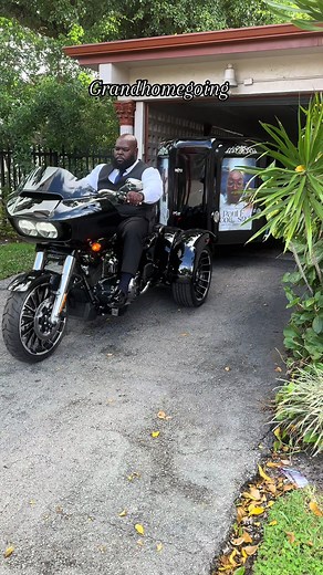Grand Home Going LLC: All Black Motorcycle Hearse in Florida & Georgia