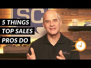 5 Things Top Sales Pros Do | 5 Minute Sales Training | Jeff Shore