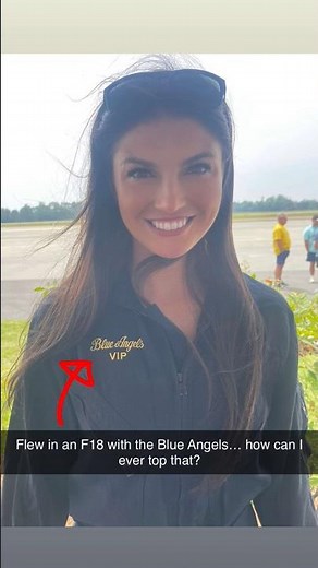 She did it 😁! Hannah Barron after flying With ‪@BlueAngelPhantoms‬ #fitness #fit #dress