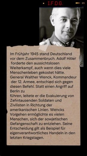 ▶️ Gegen Hitlers Befehl: Wie General Walther Wenck Zehntausende rettete