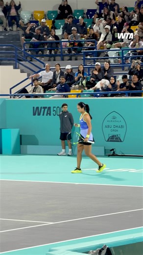 Shining in Abu Dhabi 🌟 Alex Eala advances in straight sets against Sonmez in an electric night match on center court! #MubadalaAbuDhabiOpen | WTA
