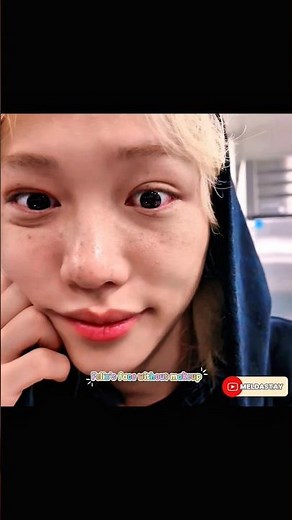 Felix's face without makeup and with makeup 🐣😻🤗💗 #straykids #felix