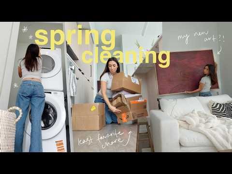 SPRING CLEANING VLOG (in between fun activities lol)