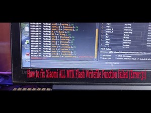 How to fix Xiaomi ALL MTK Flash Writefile Function failed (Error:31)