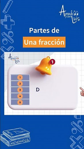 ¿Cuáles son las partes de una fracción?