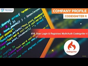 16 . User Login & Registrasi Myth Auth CodeIgniter 4