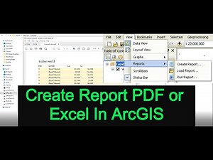 How to create report in ArcGIS: PDF or Excel