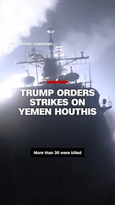 At least 31 people were killed and over 100 injured after US President Donald Trump ordered "decisive" military action against Houthi rebels in Yemen. The Iran-backed military group has regularly targeted shipping lanes in the Red Sea, hampering global trade. Read more: https://cnn.it/4iT2njQ | CNN
