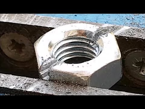 How to make a self-locking nut in 2 minutes.