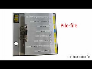 Don't Pile or File but 'Pile-File' (A great way to store and retrieve documents)