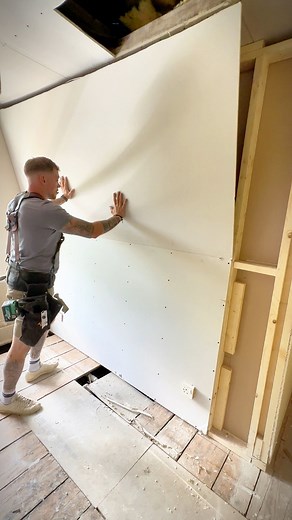 446K views · 3.6K reactions | Boarding time #carpenter #tools #renovation #plastering #drywall | David Finnegan | Facebook