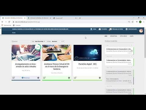 Recorrido por un aula de un Campus Virtual | Plataforma Educativa |