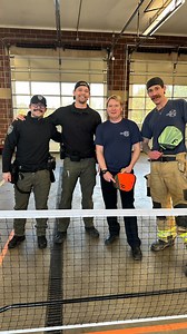 🧑‍🚒Firefighters 🆚 Deputies 👮‍♂️ After clearing a vehicle collision 🚒Clark-Cowlitz Fire rescue @c_c_f_r challenged our deputies to a Pickleball 🎾 match. We aren’t going to talk about the end score, but we will say they had home field advantage… 😂 We want to say thanks for the invite‼️ 🚓 While Deputies work 12 or more hour shifts, and firefighters even longer, we find it important to build these interagency relationships to better serve our community. While we did “technically” lose, this 