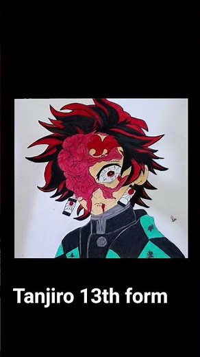 13th form tanjiro drawing #anime #demonslayer #tanjiro #art