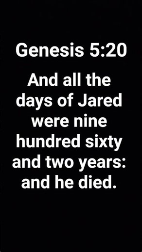Genesis chapter 5 verse 20 KJV Holy Bible