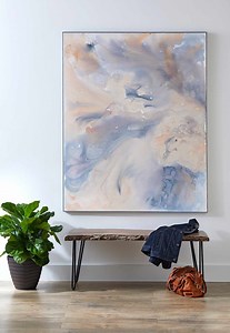 This DIY Abstract Watercolor Wall Art Is Perfect for Beginners