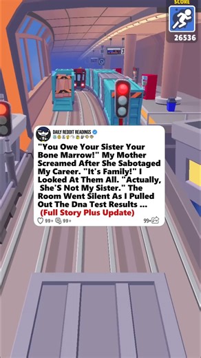 29K views · 439 reactions | "You Owe Your Sister Your Bone Marrow!" My Mother Screamed After She Sabotaged My Career. "It's Family!" I Looked At Them All. "Actually, She'S Not My Sister." The Room Went Silent As I Pulled Out The Dna Test Results...#reddit #redditstories #storytime #redditreadings #askreddit | Yeti45 | Facebook