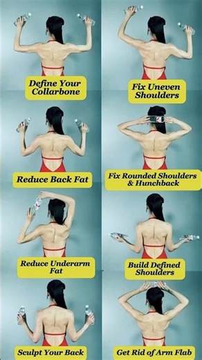 Goodbye Back Fat! Define Collarbone & Fix Posture #usashorts #usa #usaviralshorts #facts #viral