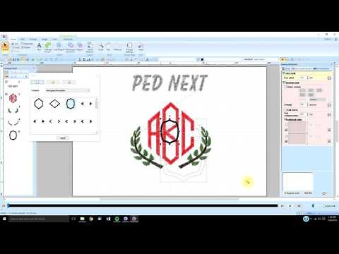 PE Design 10 (lesson 17) TEXT monogram