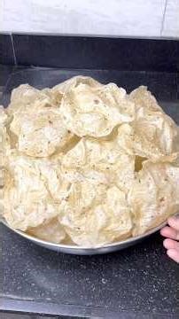 💁‍♀️पारंपारिक पद्धतीने ज्वारीचे वर्षभर टिकणारे खुसखुशीत मसाला पापड…😋👌👌👌#short #shorts #trending