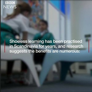 1.7M views · 13K shares | Shoeless learning is a thing – and apparently it works. | BBC News | Facebook