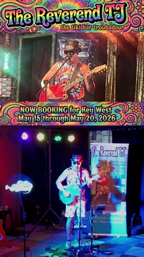 🔥 The Reverend TJ Returns to Key West May 14-21! High-Energy Live Music🔥 #livemusic