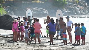 1.4K views · 23 reactions | A group of volunteers gathers every Sunday on El Salvador's El Zonte beach to bring the Medusas surfing school to life, offering local children not only physical well-being, but also social and emotional support, to help them face their future in a country with few opportunities | AFP News Agency | Facebook