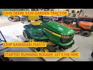 John Deere X320 Garden Tractor | Started Running Rough!