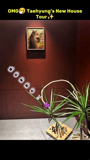 OMG Taehyung's New House Tour🤧✨ #taehyung #shorts #youtubeshorts