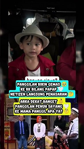 “Arka calls Ridwan Kamil ‘Papap’… What if it’s his mother? 🤔👶”#ridwankamil Pi