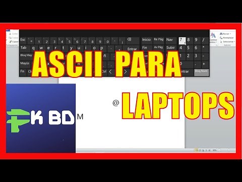 TECLADO: ¿Cómo introducir caracteres ASCII en Laptops? - Sistemas de Numeración y Alfanuméricos