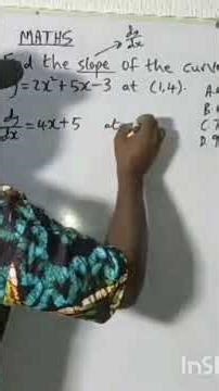 #APPLICATION OF DIFFERENTIATION #MATHS