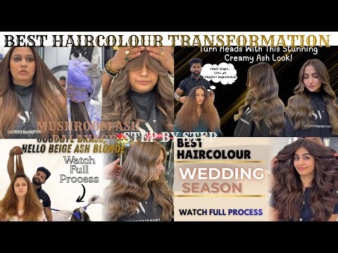 Best hair colours transformation | balayage hair colour | step by step |