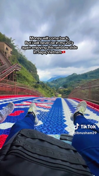 Rainbow Slide Adventure in Sapa, Vietnam