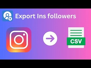 How to bulk export IG Follows as CSV files?