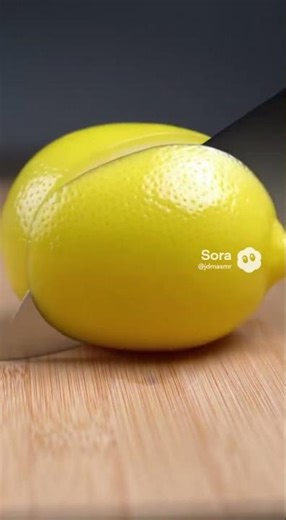 Slime Lemon ASMR | Juicy Citrus Gel & Soft Slice (10s) #asmr