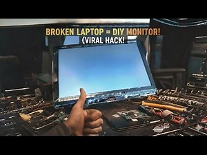 Homemade Monitor from BROKEN Laptop