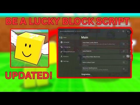 Be a Lucky Block Script 2026 🔥 Auto Secret, Auto Collect & OP Farm!