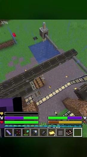 在我的世界中，我掌握了時間的權力！看我如何操縱時鐘，改變整個世界的命運 #我的世界 #极限生存 #游戏实况 #整合包 #Minecraft