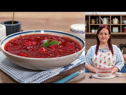 Bors ucrainean cu sfecla rosie 4K | JamilaCuisine