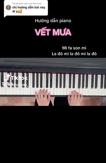 Hướng dẫn chơi piano bài Vết Mưa của Vũ Cát Tường