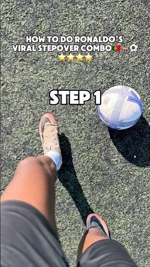 How to DO Ronaldo’s Viral Stepover Combo🇵🇹🐐⚽️ #football #shorts
