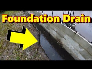 New Build Needs Foundation Drain - Footer Pipe is a MUST for Dry Floors