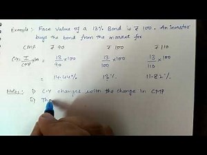 Video #7 :- Current Yield